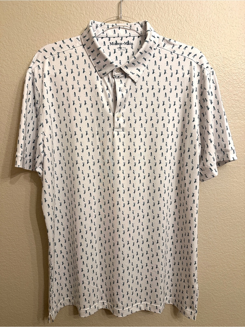 Mizzen+Main Performance Polo with Micro Golfer Print